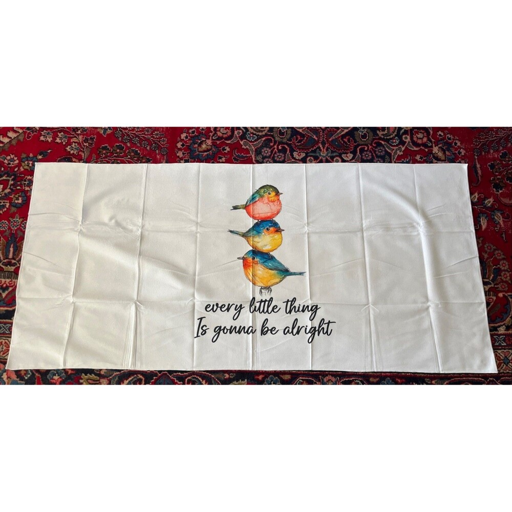 2 Pack!! Inspirational Bird Beach Towels, Every Little Thing is Gonna Be Alright